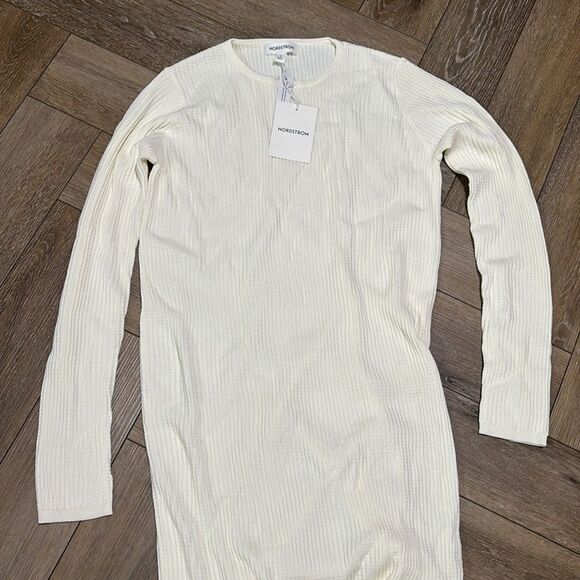 NWT Nordstrom Long Sleeve Midi Sweater Dress - Picture 5 of 6